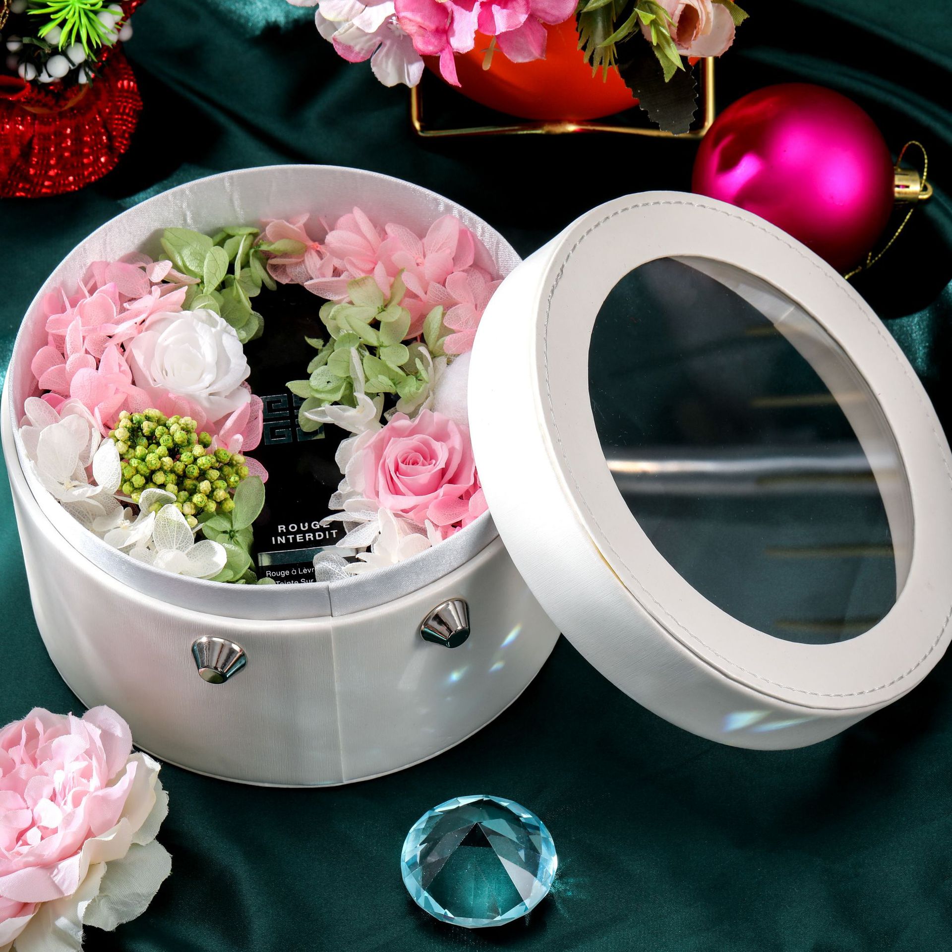 Valentine's Day Immortal Flower Lipstick Gift Box Creative Birthday Gift LadyShow.Store