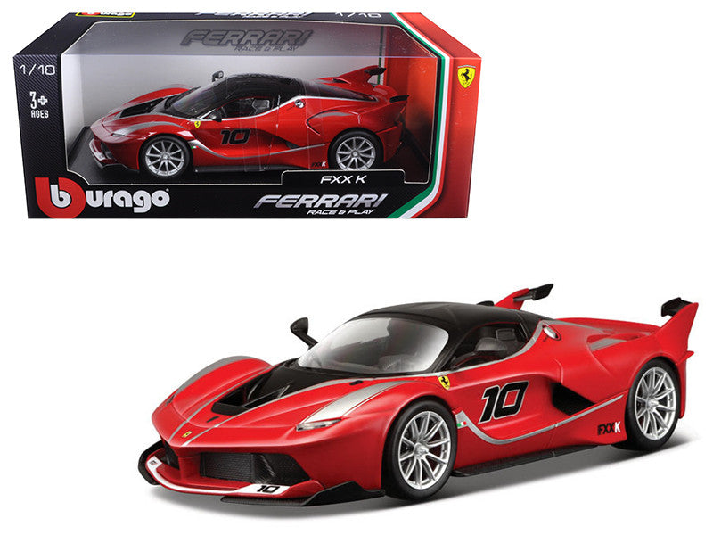 Ferrari FXX-K #10 Red 1/18 Diecast Model Car by Bburago LuxuryLifeWay Online Store