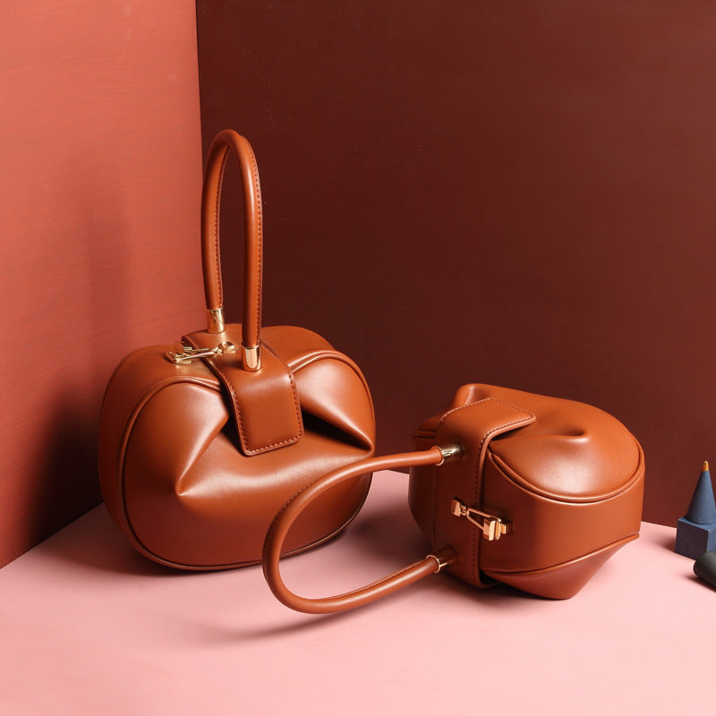 Leather handbags fashion dumplings handbag LadyShow.Store
