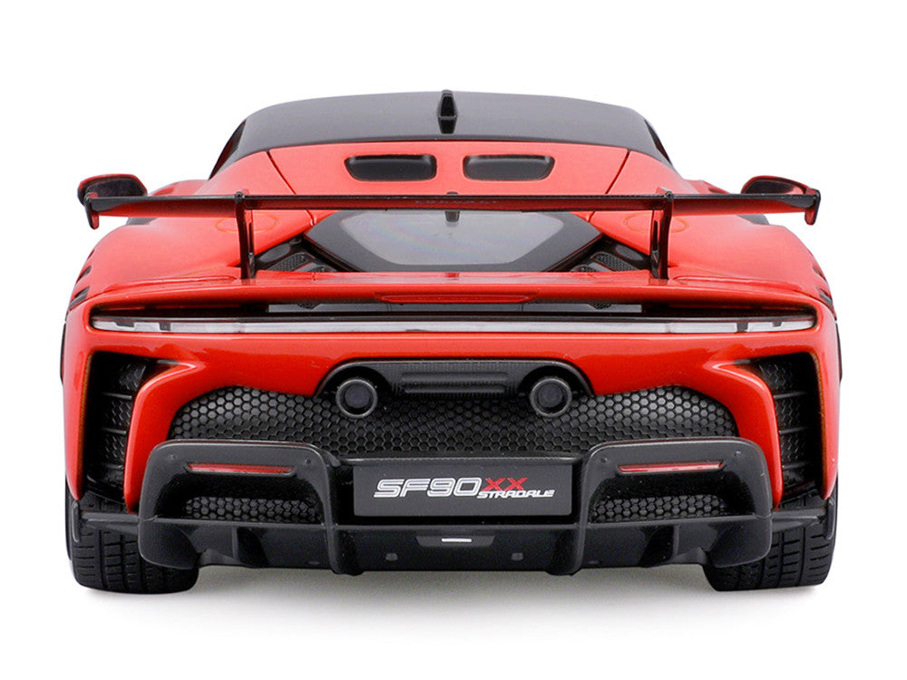 Ferrari SF90 XX Stradale Red with Black Top "Race + Play" Series 1/18 Diecast Model Car by Bburago LuxuryLifeWay Online Store