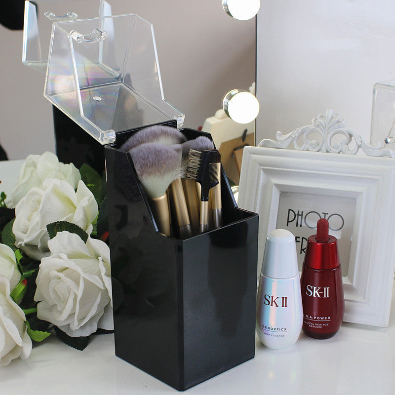 Boutique makeup brush storage bucket