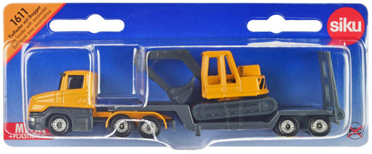 Truck with Low Loader Trailer and Excavator Yellow Diecast Model by Siku LuxuryLifeWay Online Store