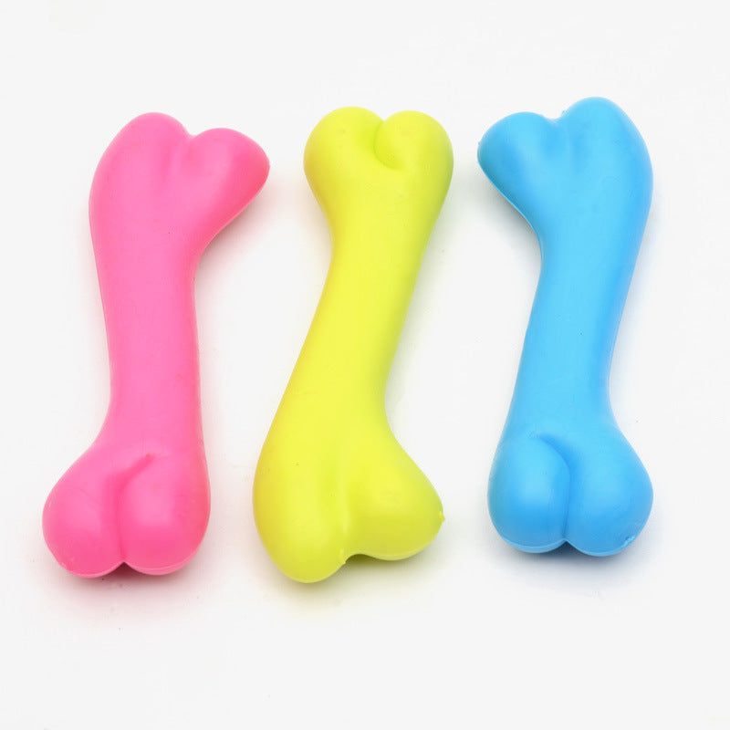 Pet Toys, Rubber Bite Resistant Toys, High Quality Dog Bone Type Pets Fashion