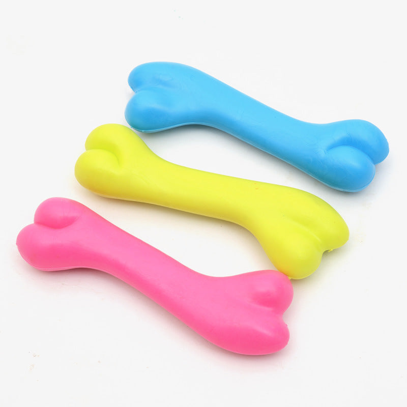 Pet Toys, Rubber Bite Resistant Toys, High Quality Dog Bone Type Pets Fashion