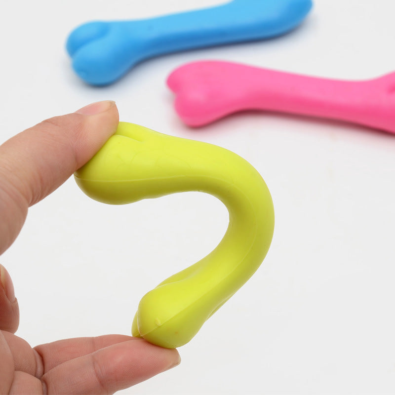 Pet Toys, Rubber Bite Resistant Toys, High Quality Dog Bone Type Pets Fashion