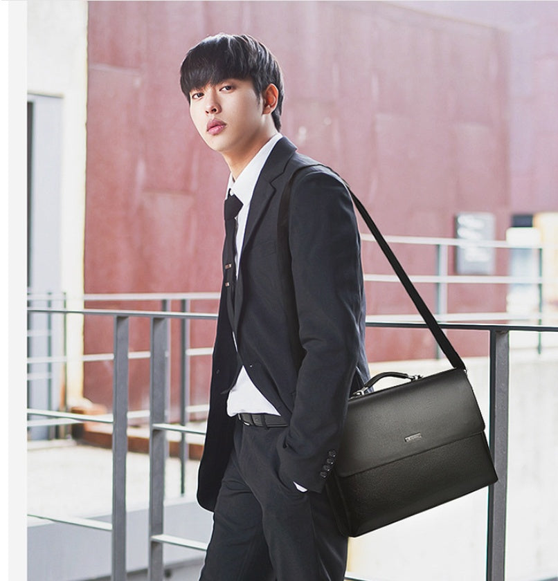 Men's Bag Horizontal Handbag Large Capacity Business Briefcase CJD
