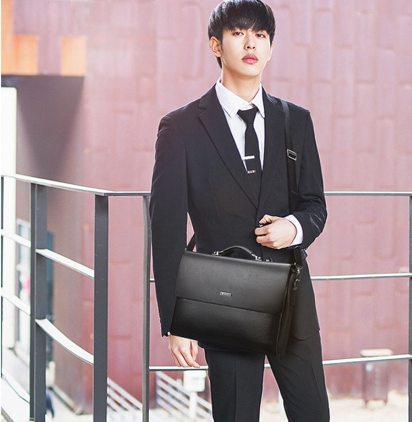 Men's Bag Horizontal Handbag Large Capacity Business Briefcase CJD