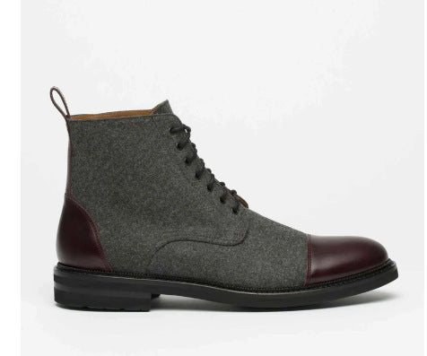 Round Toe Lace-up Low Boots LadyShow.Store