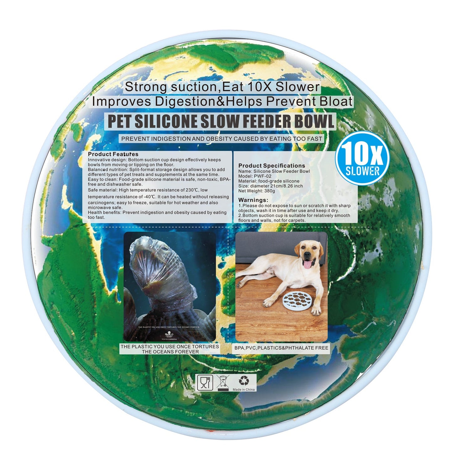 Silica Gel Sucker Honeycomb Eating Bowl Pets Fashion