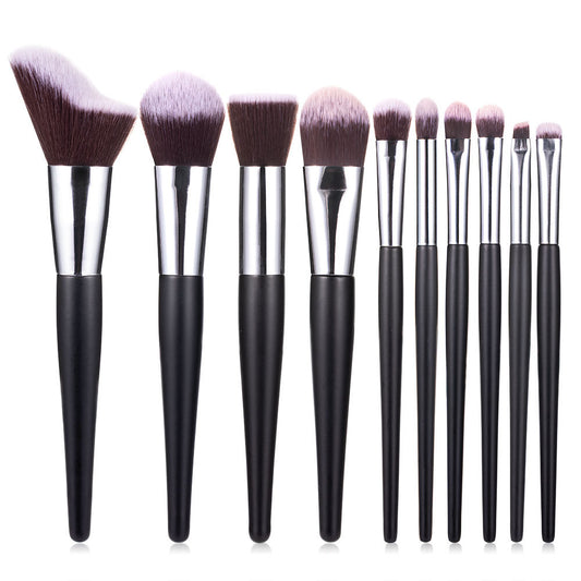 New 10 Wavy Makeup Brush Loose Powder Blush Eye Shadow Brush CJD2