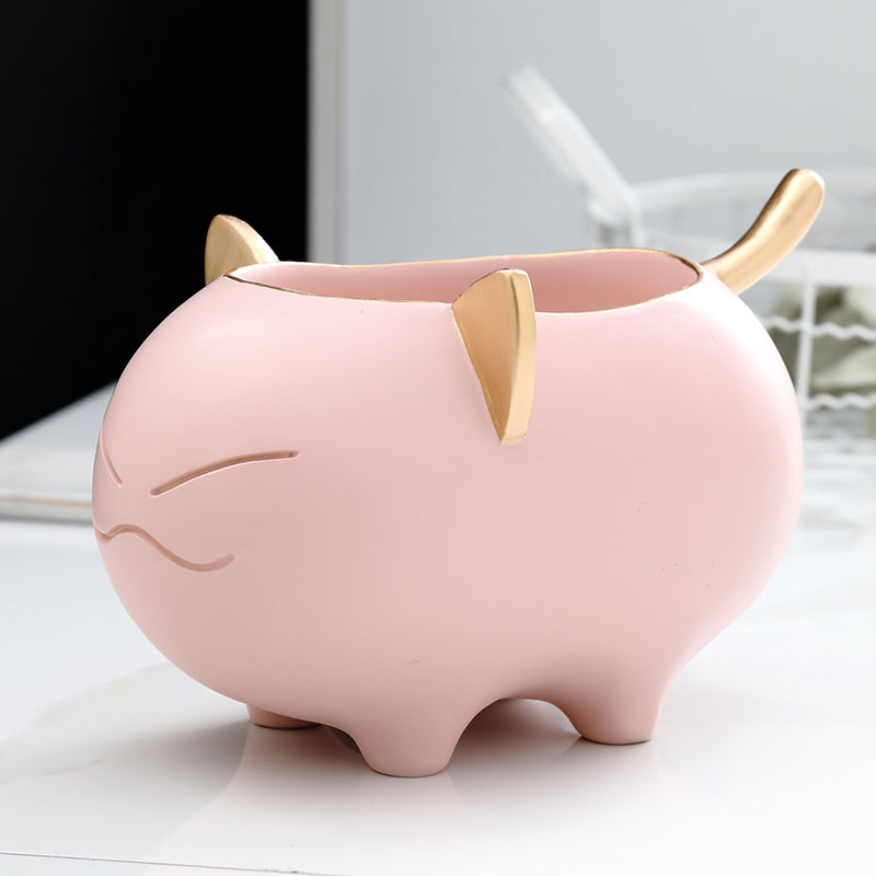 Desktop Storage Box Cute Creative Makeup Brush Bucket European Style Personality Decoration CJD2