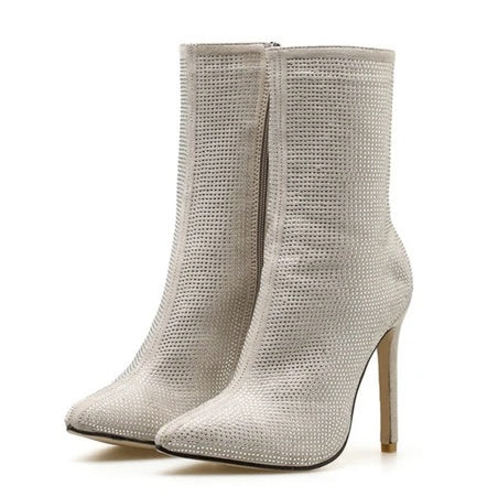 Women Pointed Toe Heeled Boots LadyShow.Store