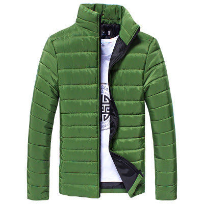 Men's Slim-fit Stand-collar Cotton-padded Jacket To Keep Warm