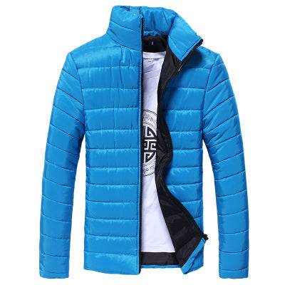 Men's Slim-fit Stand-collar Cotton-padded Jacket To Keep Warm