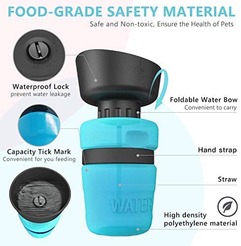 Pet Outdoor Foldable Bottle Dog Travel Water Bottle Dog Water Dispenser Pets Fashion