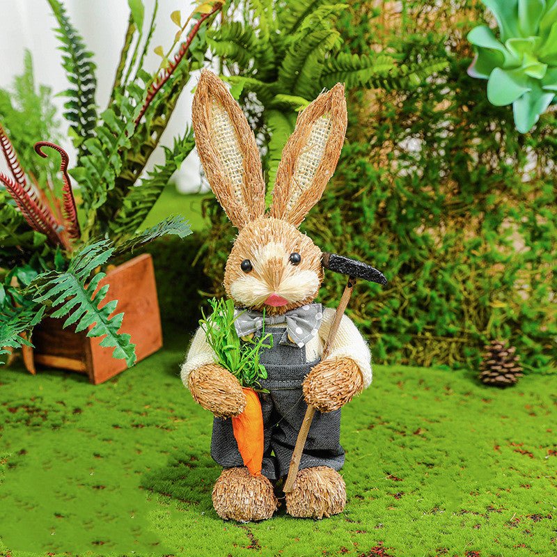 Easter Rabbit Decoration Ornaments Kindergarten Courtyard rabbit Decoration Garden Plant Corner