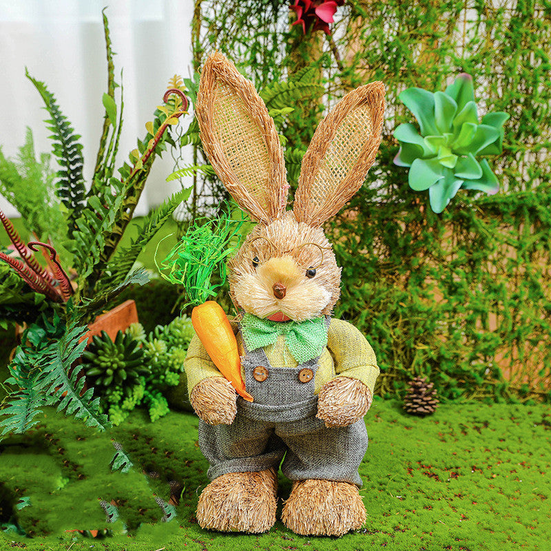 Easter Rabbit Decoration Ornaments Kindergarten Courtyard rabbit Decoration Garden Plant Corner