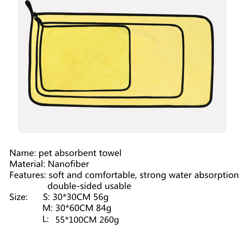Pet Absorbent Towel Multi-size High Quality Pet Bath Towel Pets Fashion