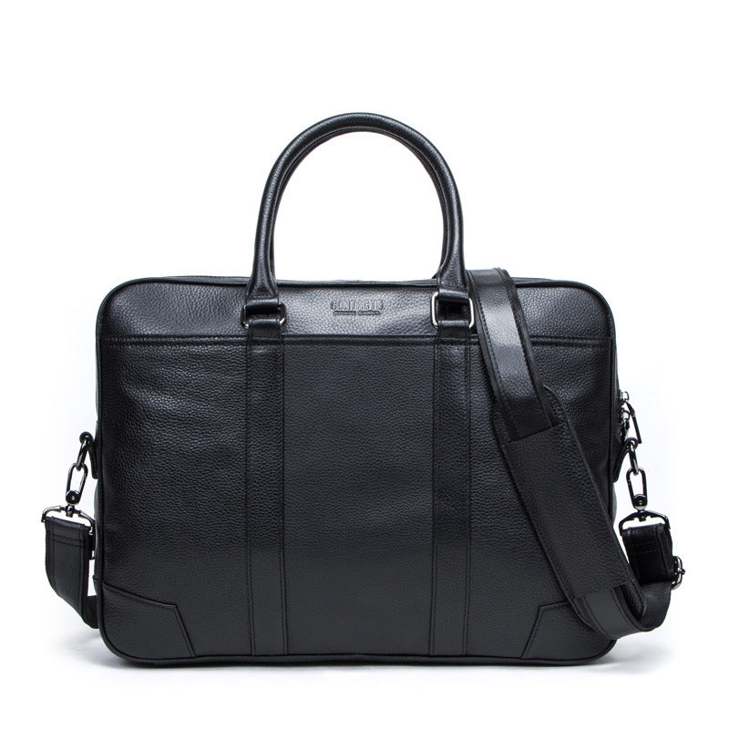 Multifunctional Leather Men's Business Briefcase CJD