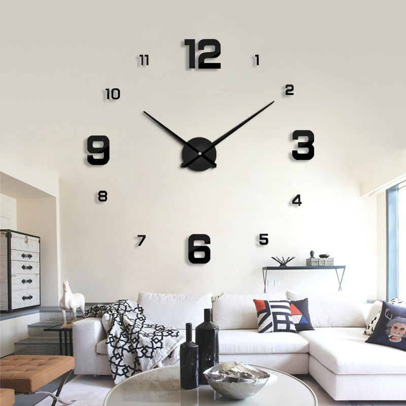 Creative Living Room Oversized 3D Digital Wall Clock PearlNestDecor.com