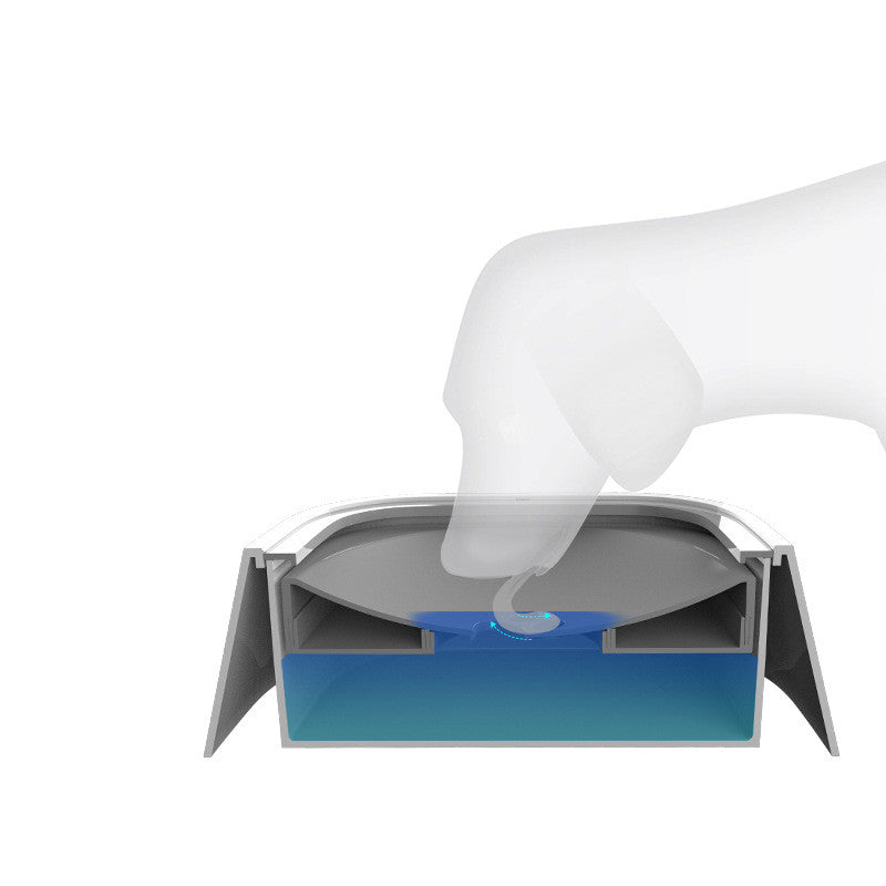 1.5L Cat Dog Water Bowl Carried Floating Bowl Anti-Overflow Slow Water Feeder Dispenser Pet Fountain ABS&PP Dog Supplies Pets Fashion