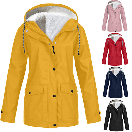 Fleece Jacket Outdoor Mountaineering Hooded Jacket CJD