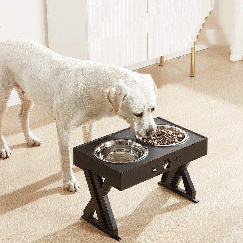 Stainless Steel Abs Adjustable Dog Bowl Pet Food Bowl Pets Fashion