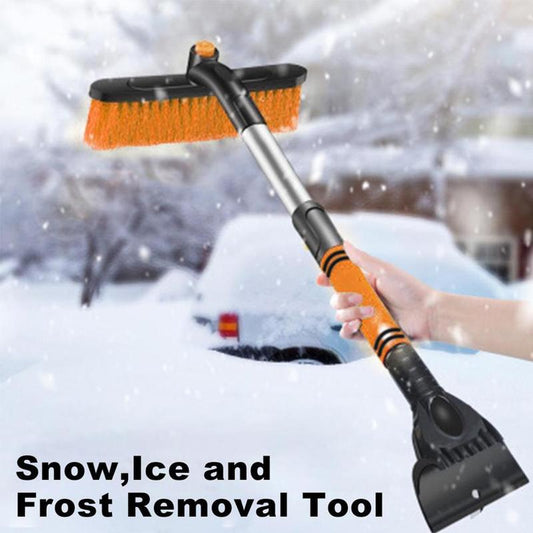 Car Cleaning Brush Ice Scraper Detachable Snow Shovel Brush Dust Remove Brush Auto Windshield Extendable Snow Brush Foam Handle CJD
