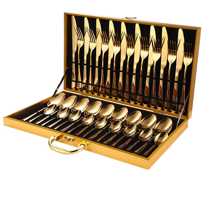 36-Pece Stainless Steel Steak Knife and Fork Set