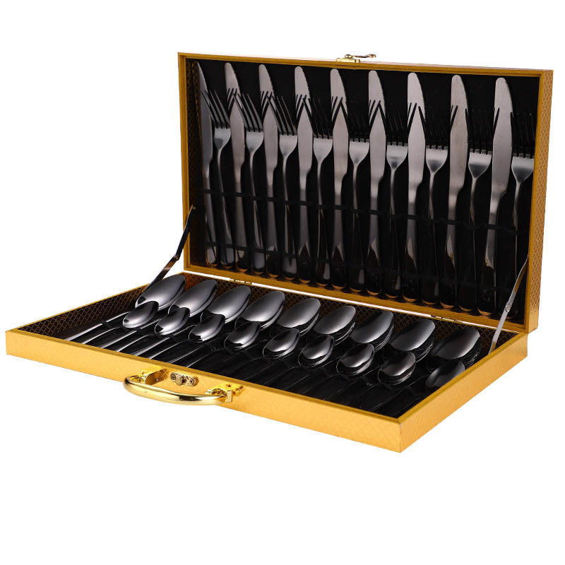 36-Pece Stainless Steel Steak Knife and Fork Set