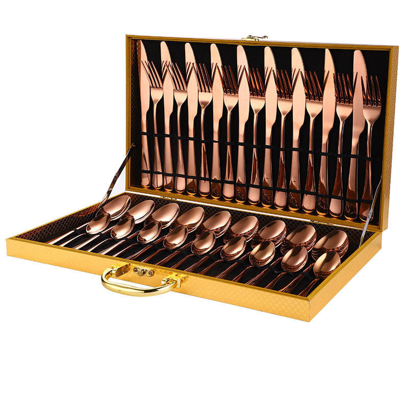 36-Pece Stainless Steel Steak Knife and Fork Set