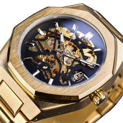 Fusini Automatic Mechanical Watch Hollow Mechanical Fashion Casual Europe And America CJD2