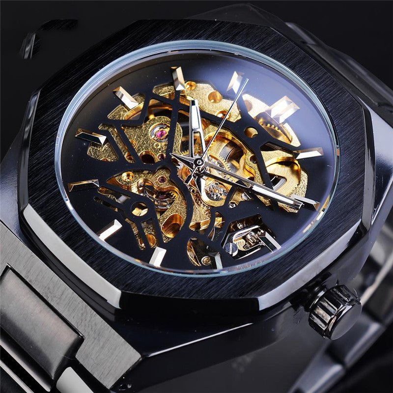 Fusini Automatic Mechanical Watch Hollow Mechanical Fashion Casual Europe And America CJD2