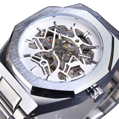 Fusini Automatic Mechanical Watch Hollow Mechanical Fashion Casual Europe And America CJD2