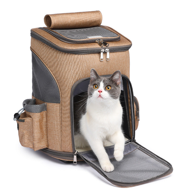 Portable Folding Trolley Pet Backpack Pets Fashion