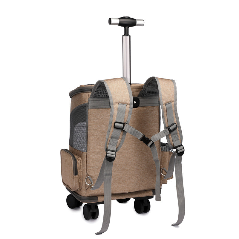 Portable Folding Trolley Pet Backpack Pets Fashion