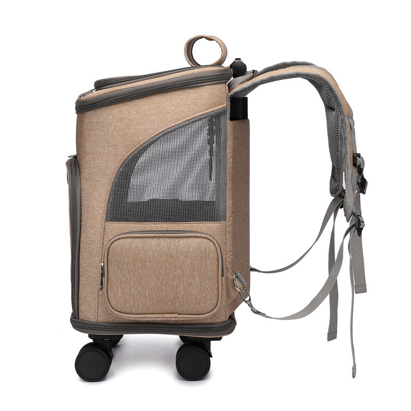 Portable Folding Trolley Pet Backpack Pets Fashion