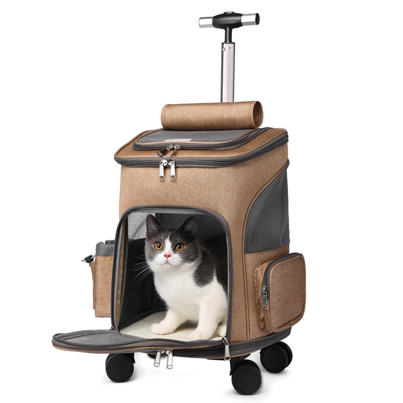 Portable Folding Trolley Pet Backpack Pets Fashion