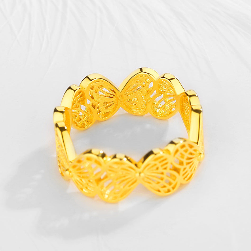 S925 Sterling Silver Butterfly Ring LadyShow.Store