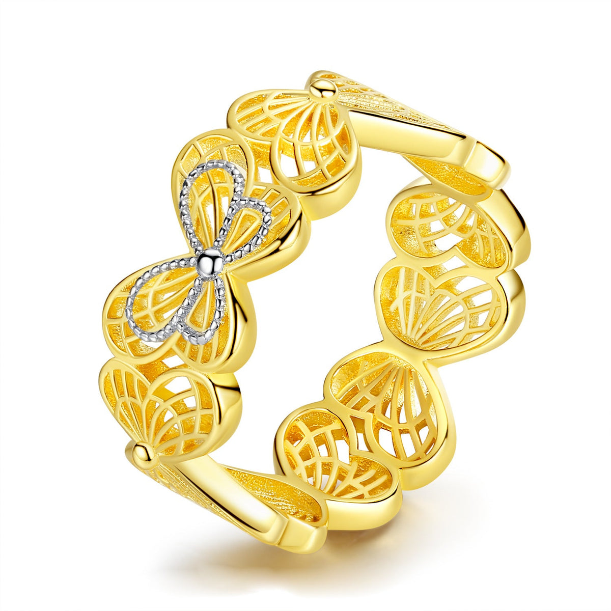 S925 Sterling Silver Butterfly Ring LadyShow.Store
