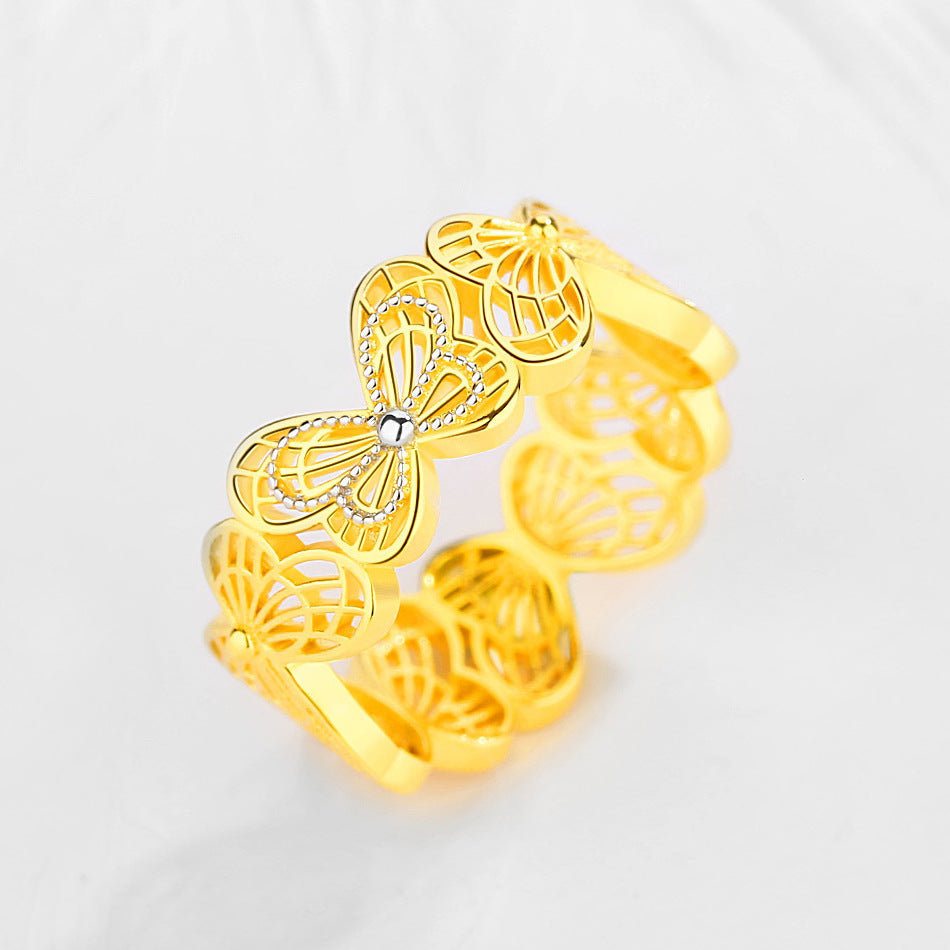 S925 Sterling Silver Butterfly Ring LadyShow.Store