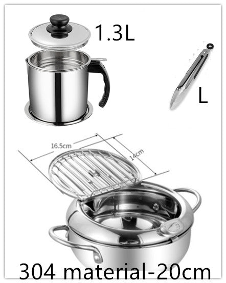 Stainless Steel Telescopic Folding Basket Frying Basket French Fries Degreasing Kitchen Tool CJD2