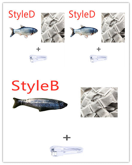 Without Cat Nip Version - Electric Jumping Fish Simulation Electric Fish Toy Pets Fashion