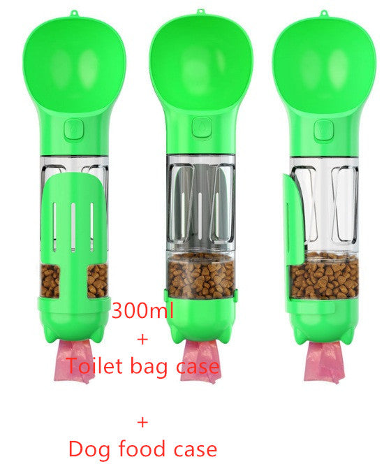 Pet Water Bottle Feeder Bowl Garbage Bag Storage Portable Pet Outdoor Travel 3 In 1 Dog Water Bottle Pets Fashion