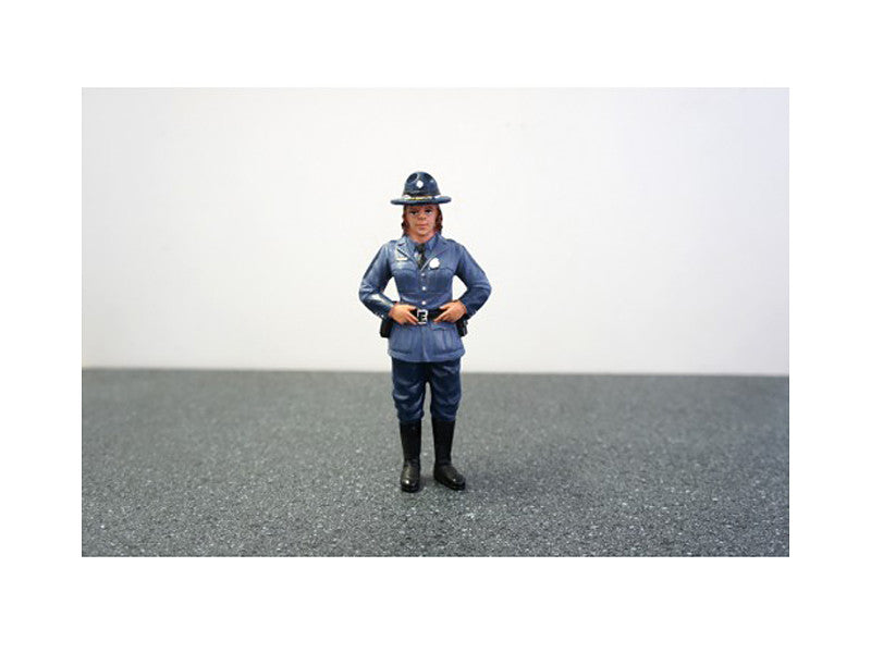 State Trooper Sharon Figure For 1:24 Diecast Model Cars by American Diorama LuxuryLifeWay Online Store