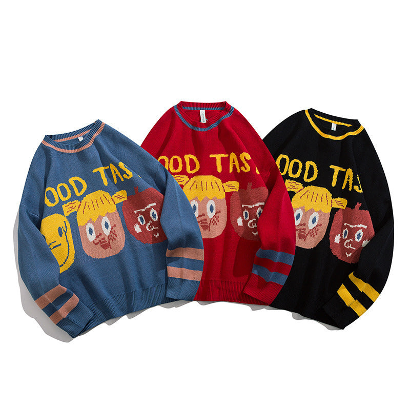 Lazy Wind Cartoon Sweater Women Wearing Student Jackets For Autumn And Winter