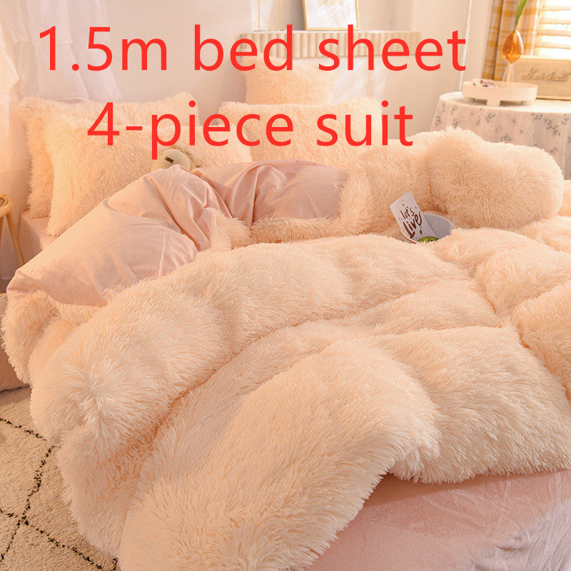 Mink velvet crystal velvet four-piece bedding