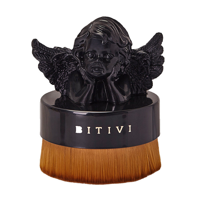 New Foundation Brush, Base Makeup Brush, Easy To Use, With Lid, High Density CJD2