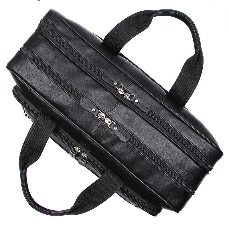 Leather  Business Men's Large Handbag CJD