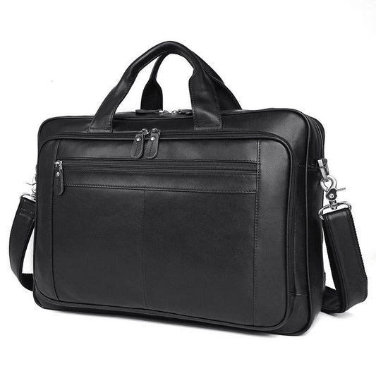 Leather  Business Men's Large Handbag CJD